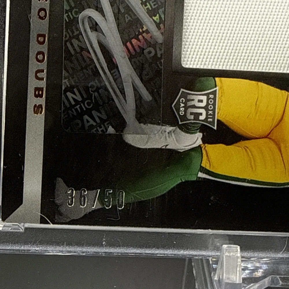 2022 Panini Black - Romeo Doubs #240 Green Bay Packers - RC Patch AUTO /50